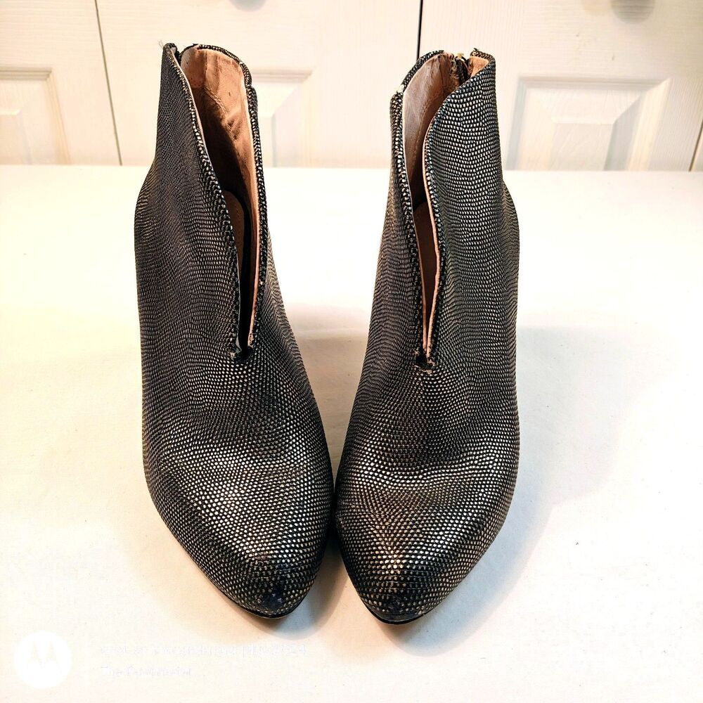 Women's Louise Et Cie Lo-Ghisonni Shimmery Stiletto Heel Ankle Boots US Size 8M